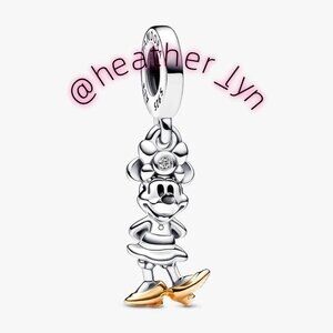Pandora Disney 100th Anniversary Minnie MouseLab-created Diamond Dangle Charm